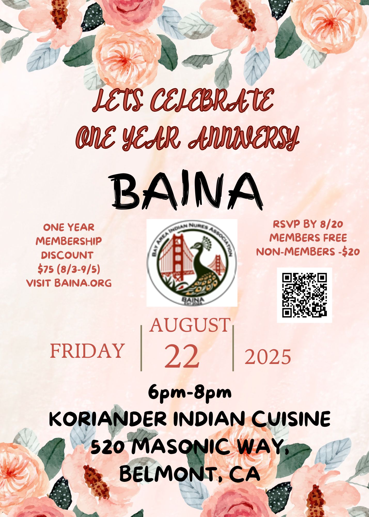 BAINA Anniversary Flyer